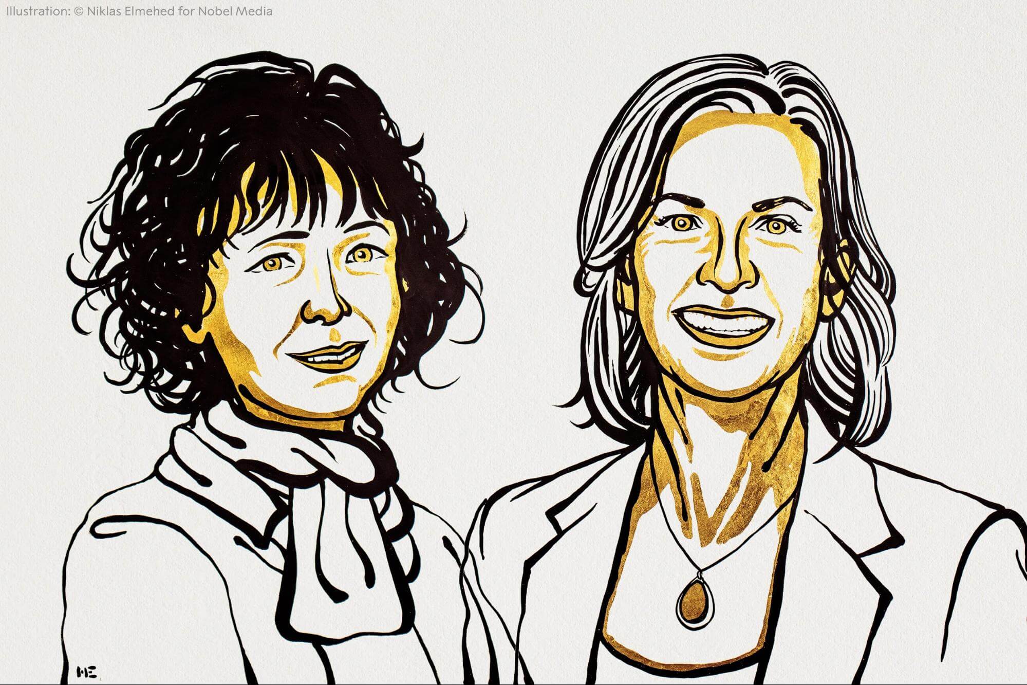 Prof. Emanuelle Charpentier (left) & Prof. Jennifer Doudna (right)
