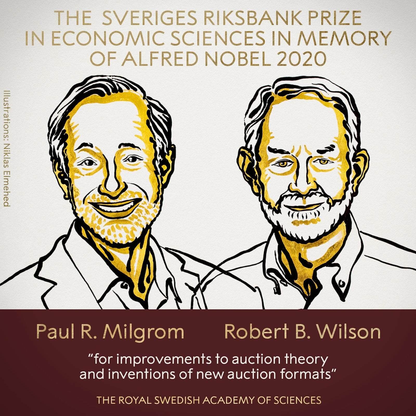 The Sveriges Riksbank Prize in Economic Sciences in memory of Alfred Nobel 2020