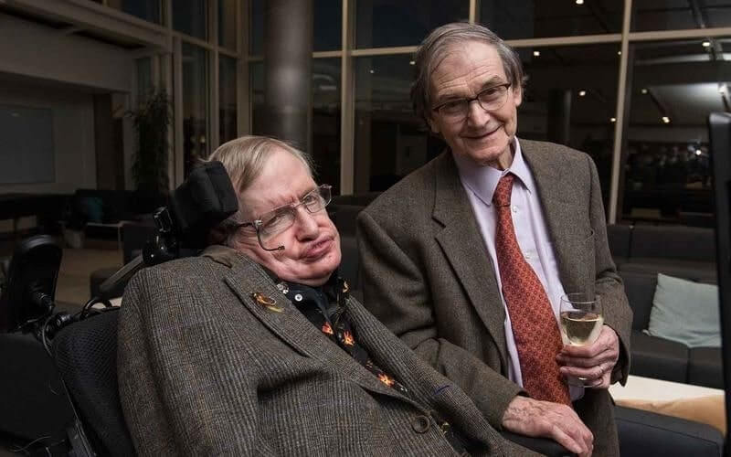 Stephen Hawking (Left) and Roger Penrose (Right) [Photograph: IAI TV]